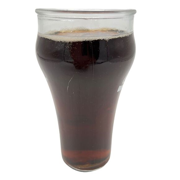 Coca Cola Curvy Glass Handle Mug Coke Beverage 12 oz Retro Vintage Soda Pop - Picture 4 of 6